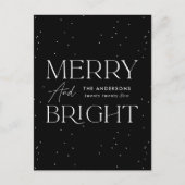 黒モダンと明メリーるい非写真 シーズンポストカード (正面)