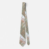 黒モダンと白と茶色と緑かわいいネックタイ ネクタイ (正面)