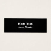 黒モダンと白のアイコンMiniのタイムラ結婚イン (裏面)