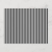 黒モダンと白のストライプ写真日付の保存 (裏面)