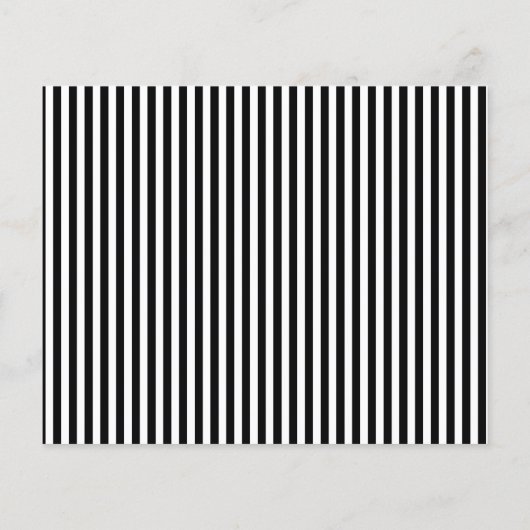 黒モダンと白のストライプ写真日付の保存 (裏面)