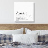 黒モダンと白の叔母の定義 キャンバスプリント (インサイチュ (寝室))