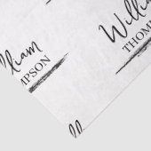 黒モダンと白の名モノグラムの前 薄葉紙 (詳細)