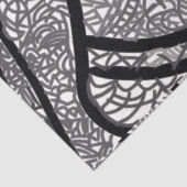 黒モダンと白の幾何学的 薄葉紙 (詳細)