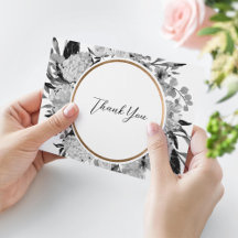 黒モダンと白の水色フローラ