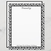 黒モダンと白の渦巻き抽象芸術パターン (正面/裏面)