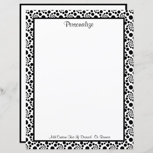 黒モダンと白の渦巻き抽象芸術パターン (正面/裏面)