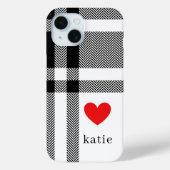 黒モダンと白スタイリッシュ Case-Mate iPhoneケース (裏面)