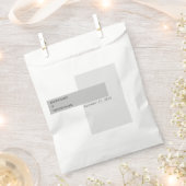 黒モダンと白結婚の フェイバーバッグ (クリップ留めされた状態)