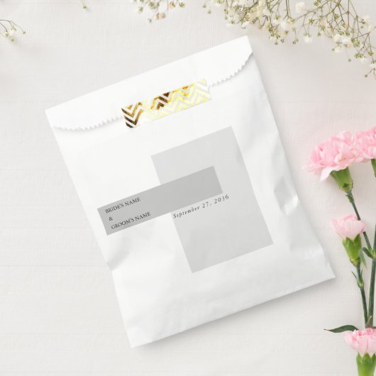 黒モダンと白結婚の フェイバーバッグ (封をした状態)