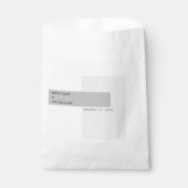 黒モダンと白結婚の フェイバーバッグ (正面)