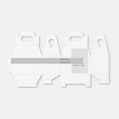 黒モダンと白結婚の フェイバーボックス (折り畳みなし)