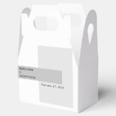 黒モダンと白結婚の フェイバーボックス (オープン)