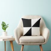 黒モダンと白 クッション (椅子)