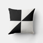 黒モダンと白 クッション (裏面)