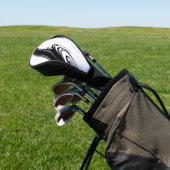 黒モダンと白 ゴルフヘッドカバー (インサイチュ)