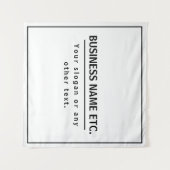 黒モダンと白 タペストリー (正面(横))