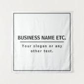 黒モダンと白 タペストリー (正面)