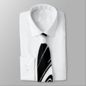 黒モダンと白 ネクタイ (タイ)