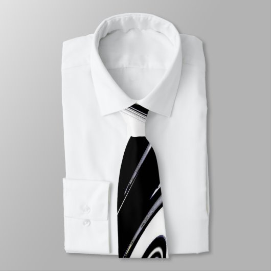 黒モダンと白 ネクタイ (タイ)