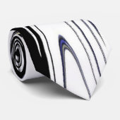 黒モダンと白 ネクタイ (ロール)