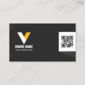 黒モダンと白 名刺 (正面)