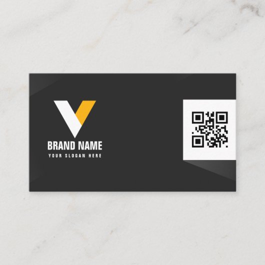 黒モダンと白 名刺 (正面)