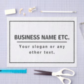 黒モダンと白 薄葉紙 (クラフト)