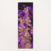 黒モダンと紫のフラクタル ヨガマット (正面)