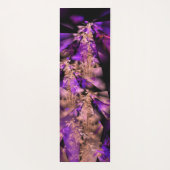 黒モダンと紫のフラクタル ヨガマット (裏面)