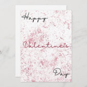 黒モダンと赤のシンプルバレンタインデー シーズンカード (正面/裏面)