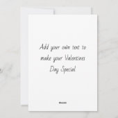 黒モダンと赤のシンプルバレンタインデー シーズンカード (裏面)