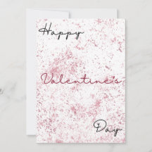 黒モダンと赤のシンプルバレンタインデー