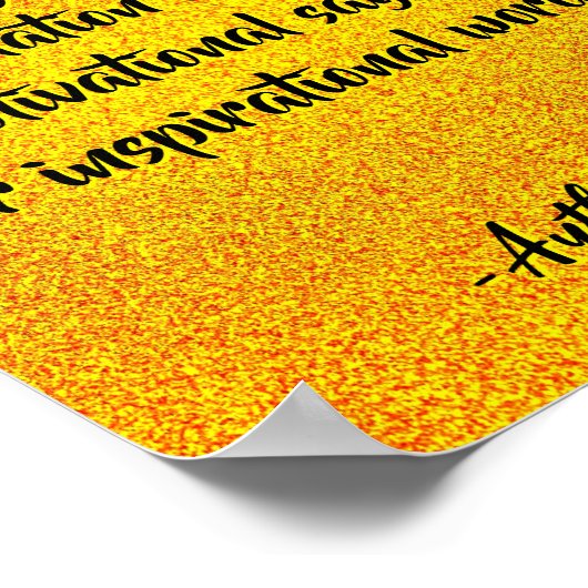 黒モダンと金ゴールドの作成引用文 ポスター (角)