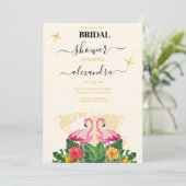 黒モダンと金ゴールドの宛先パスポートブライダル 招待状 (スタンド正面)