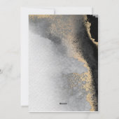 黒モダンと金ゴールドの父の日 シーズンカード (裏面)