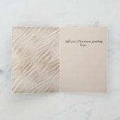 黒モダンと金ゴールドクリスマスツリーカード シーズンカード (内部)