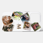 黒モダンと金ゴールドモノグラム数々の写真 Case-Mate iPhoneケース (裏面 (横))