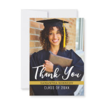 黒モダンと金ゴールド2025の卒業写真