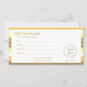 黒モダンと金ゴールド |ロゴギフト券 (裏面)