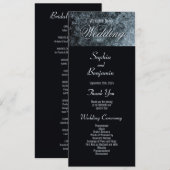 黒モダンと銀結婚の プログラム (正面/裏面)