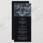 黒モダンと銀結婚の メニュー (正面/裏面)