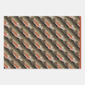 黒モダンと錆の漁師の贈り物 ラッピングペーパーシート (正面2)