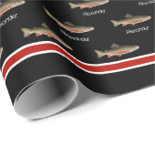 黒モダンと錆の漁師の贈り物 ラッピングペーパー (ロールコーナー)