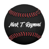 黒モダンのスクリプト名 野球ボール (正面)