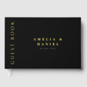 黒モダンの名結婚前と日実在付 ゲストブック (正面)
