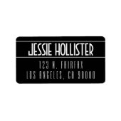 黒モダンはっきりしたと白 ラベル (正面)