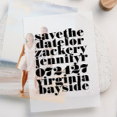 黒モダンはっきりしたのScripti日付を保存 ベラム紙招待状