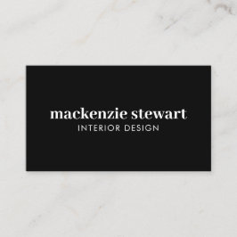 黒モダンはっきりしたプロフェッショナルQRコード 名刺