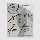 黒モダンはっきりした文字の写真を保存 (正面)